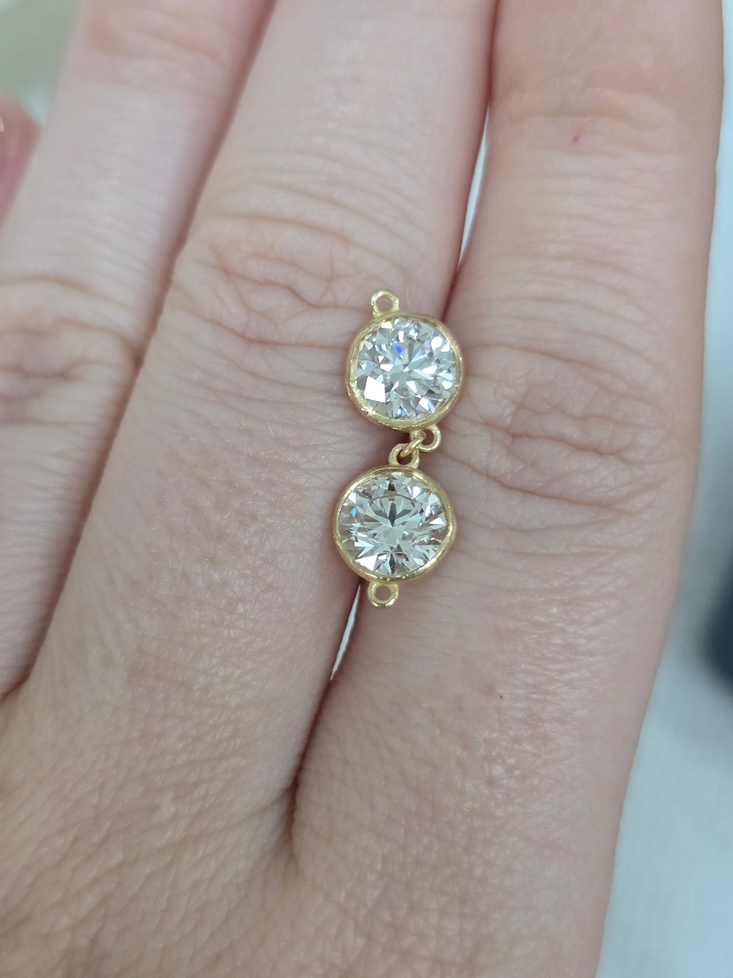 14K 2.20 CTW Round Lab Grown Diamond Components