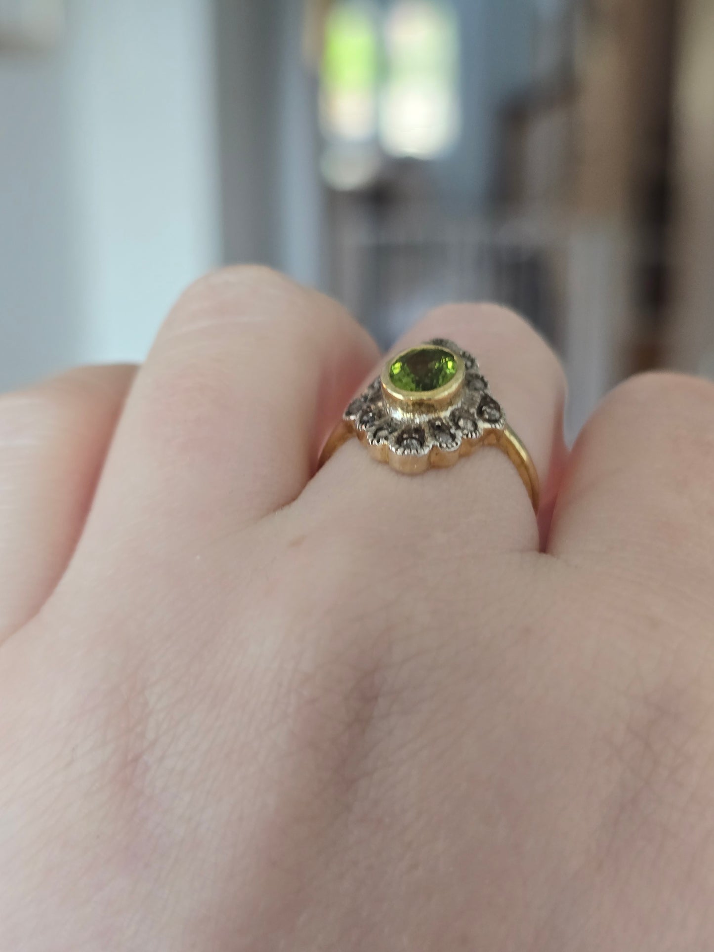 14k Tourmaline and Diamond Ring