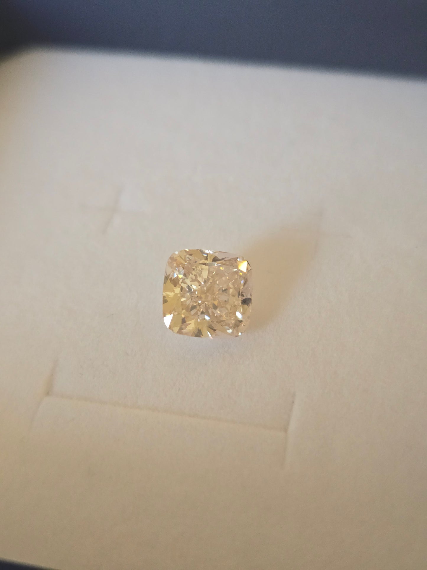 5.09ct Fancy Pink Cushion Lab Grown Diamond