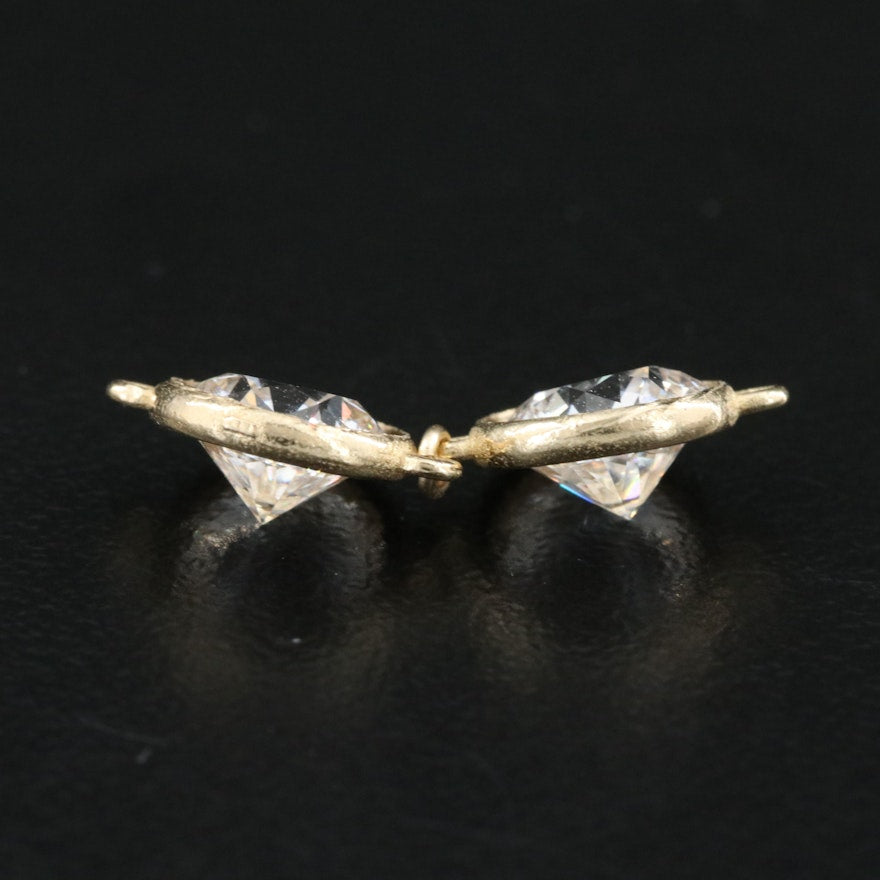 14K 2.20 CTW Round Lab Grown Diamond Components