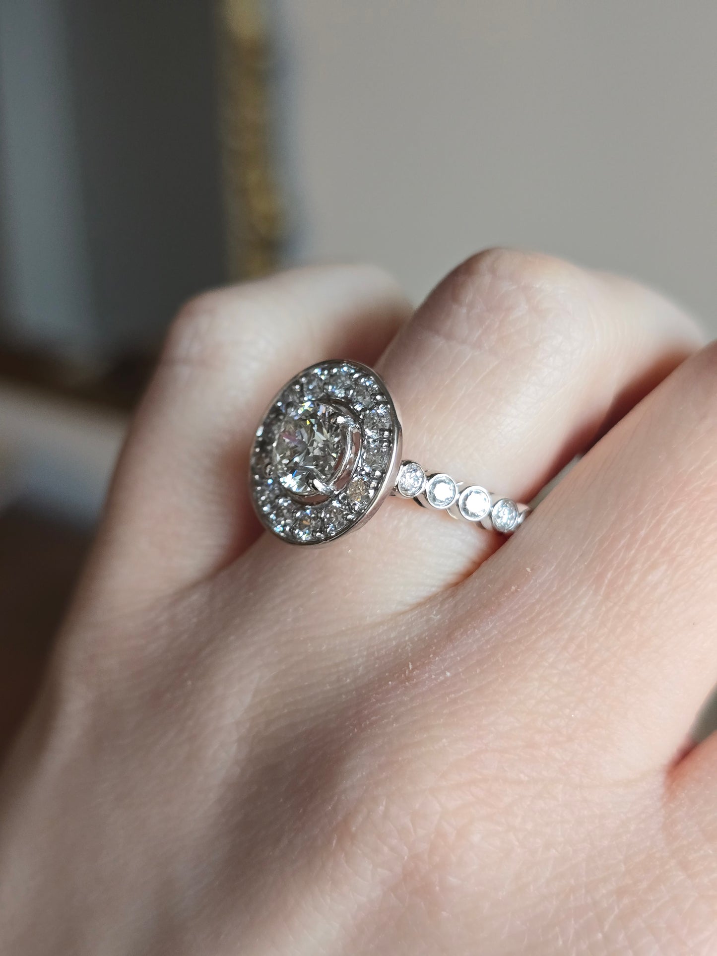 14k White Gold 2.67ct Lab Diamond Ring