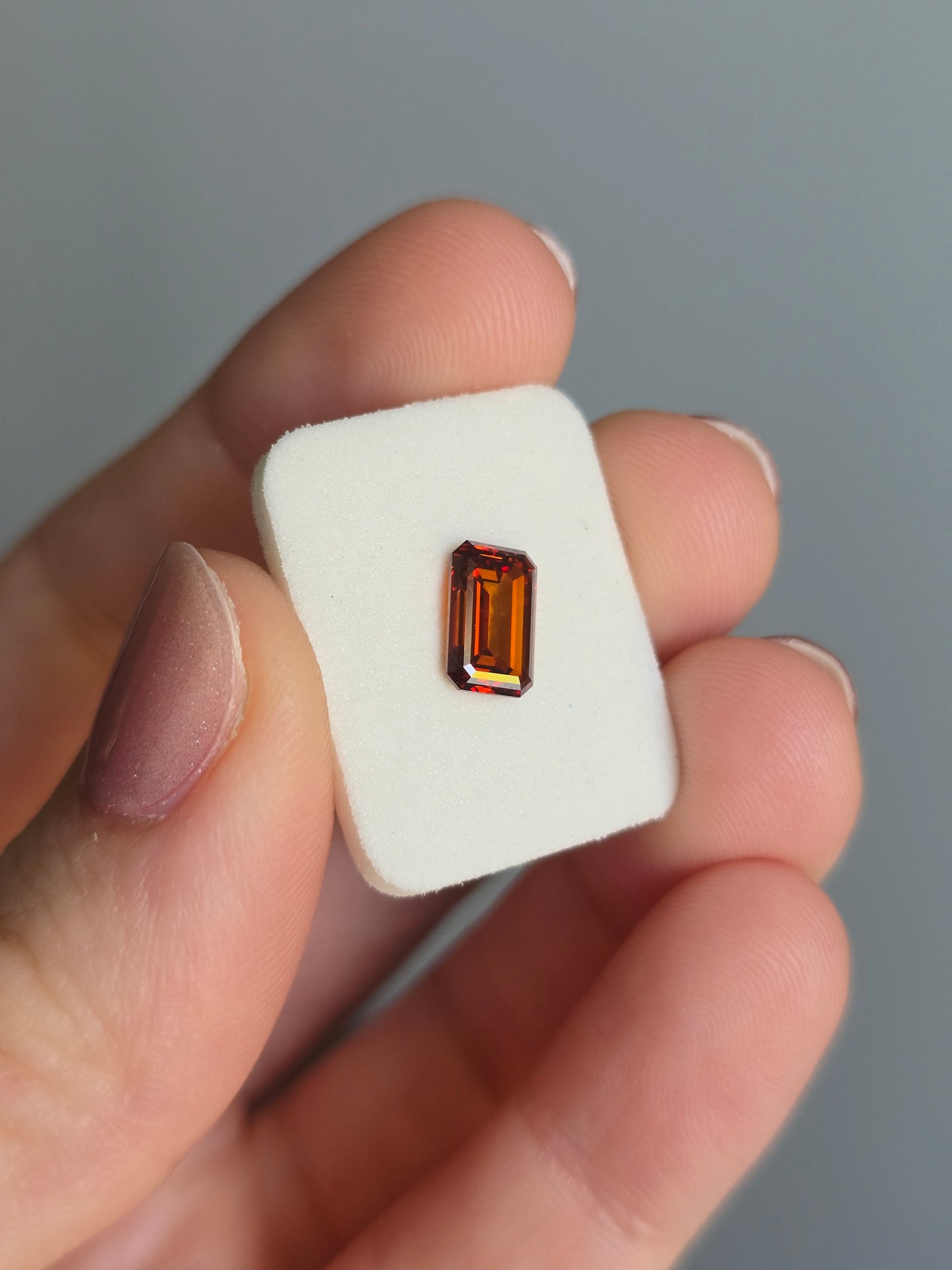 Loose 1.61 CT Lab Grown Fancy Orange Diamond with IGI Report