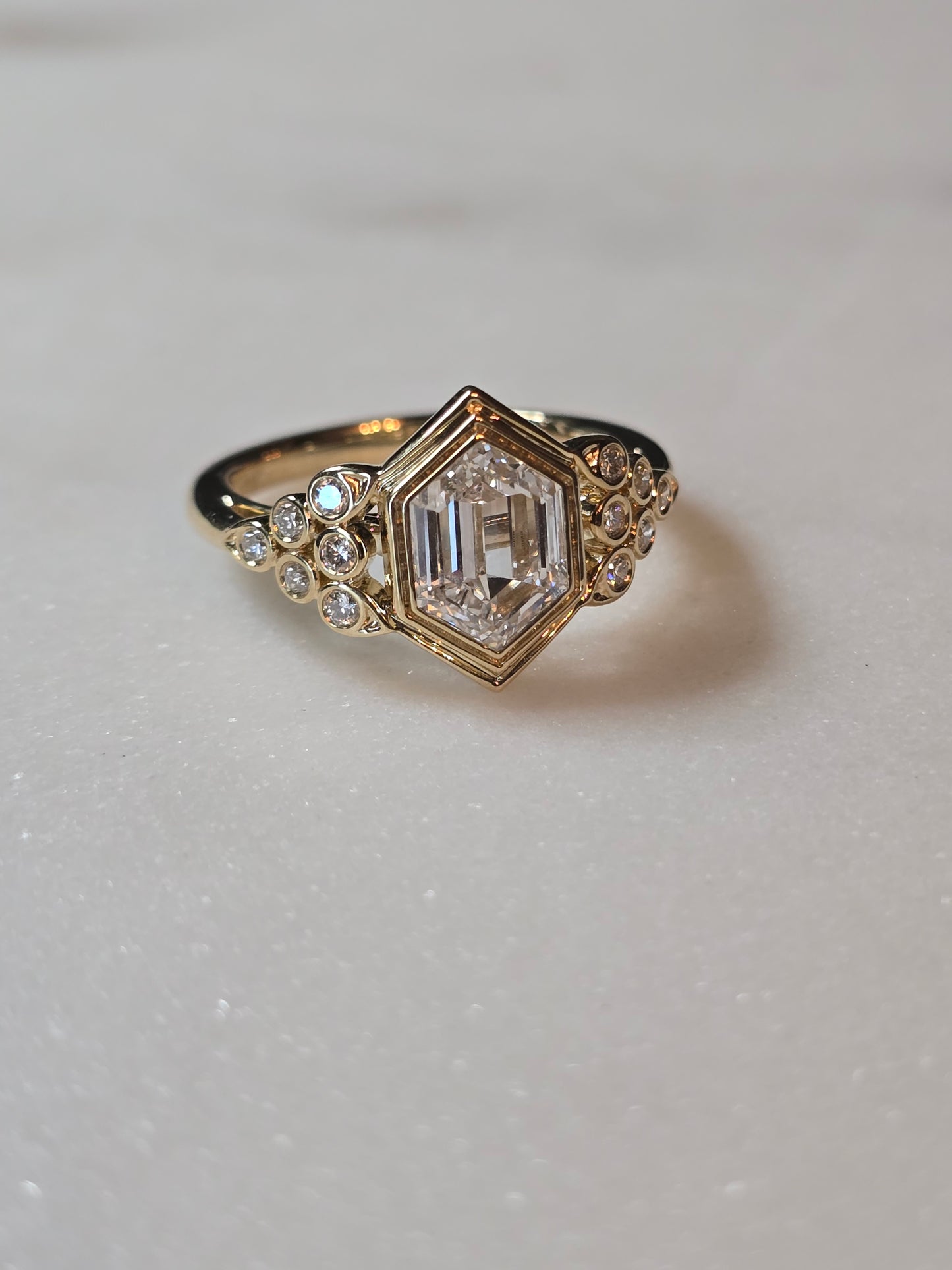 10k Yellow Gold 2ct Dutch Marquise Ring