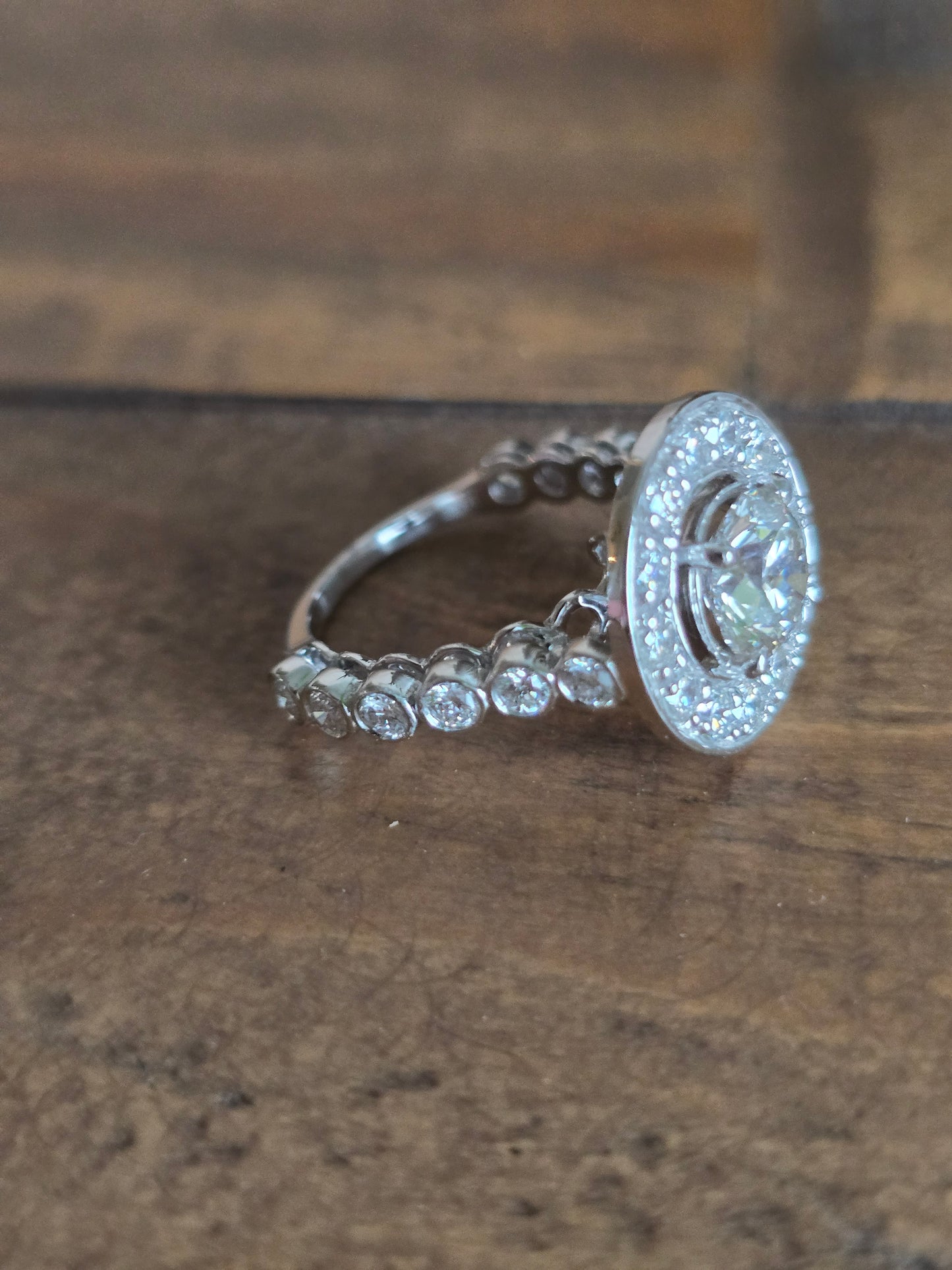 14k White Gold 2.67ct Lab Diamond Ring