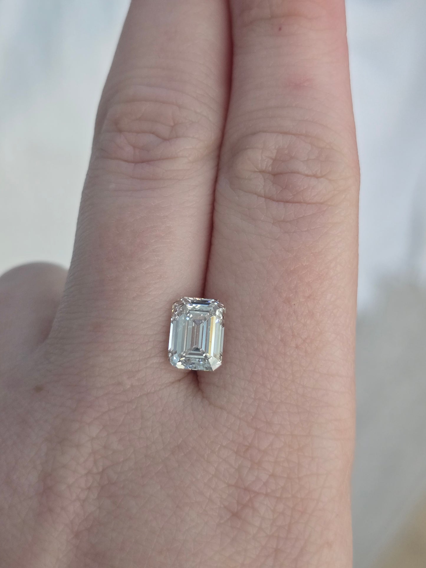 2.46ct Emerald Cut Lab Grown Diamond with IGI Report