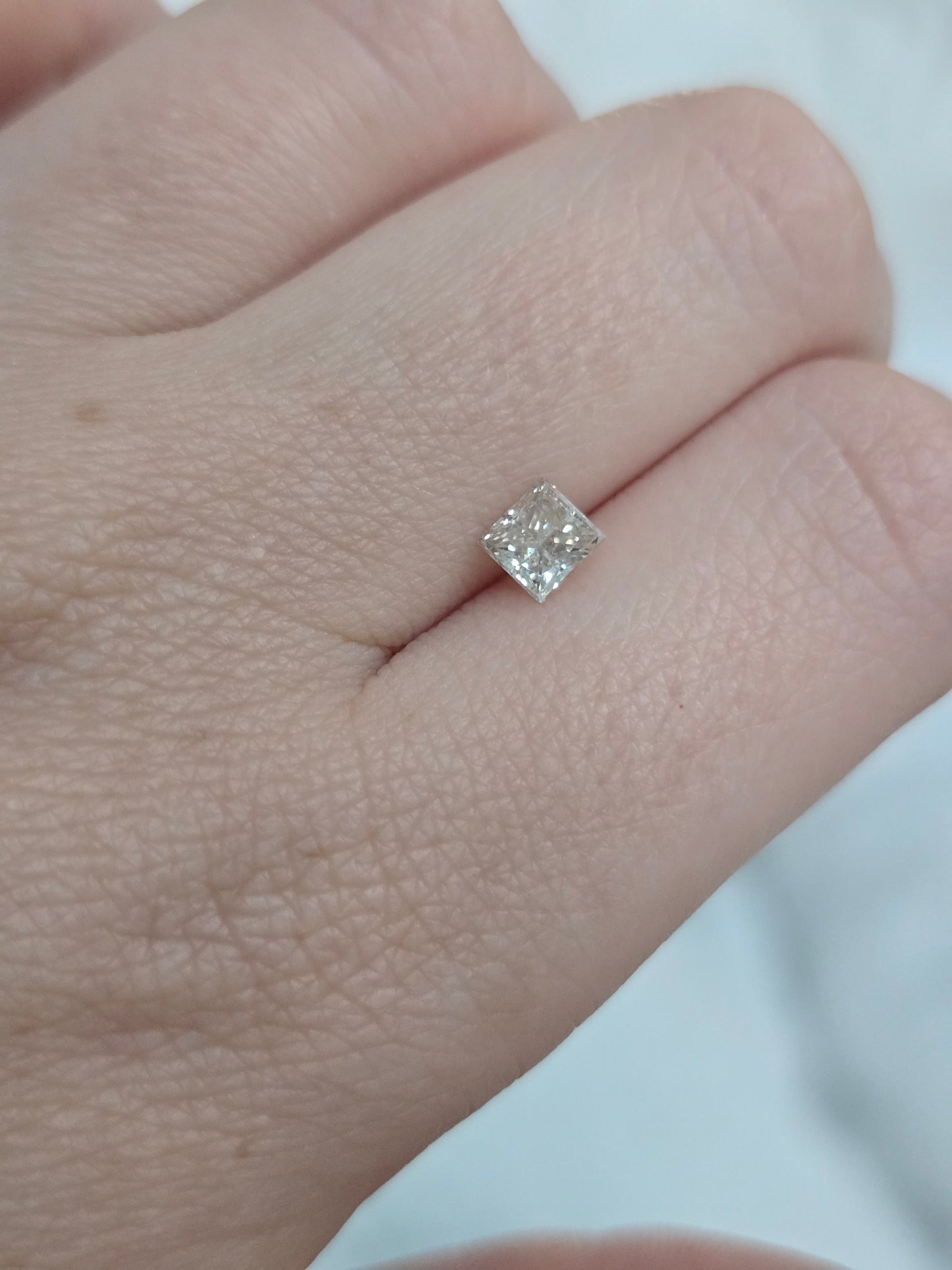 Natural 0.72 CT Square Cut Diamond