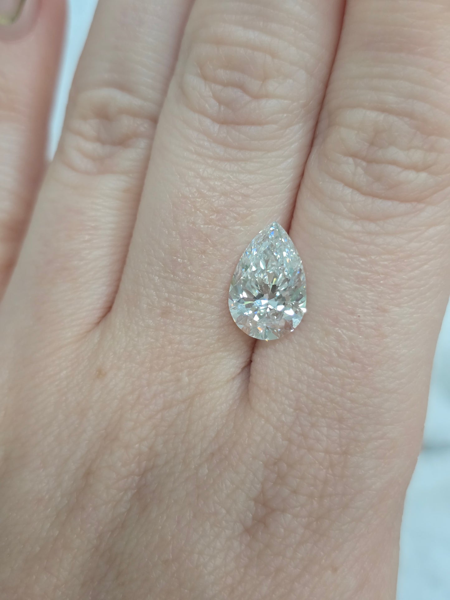 3.76ct Pear Lab Diamond
