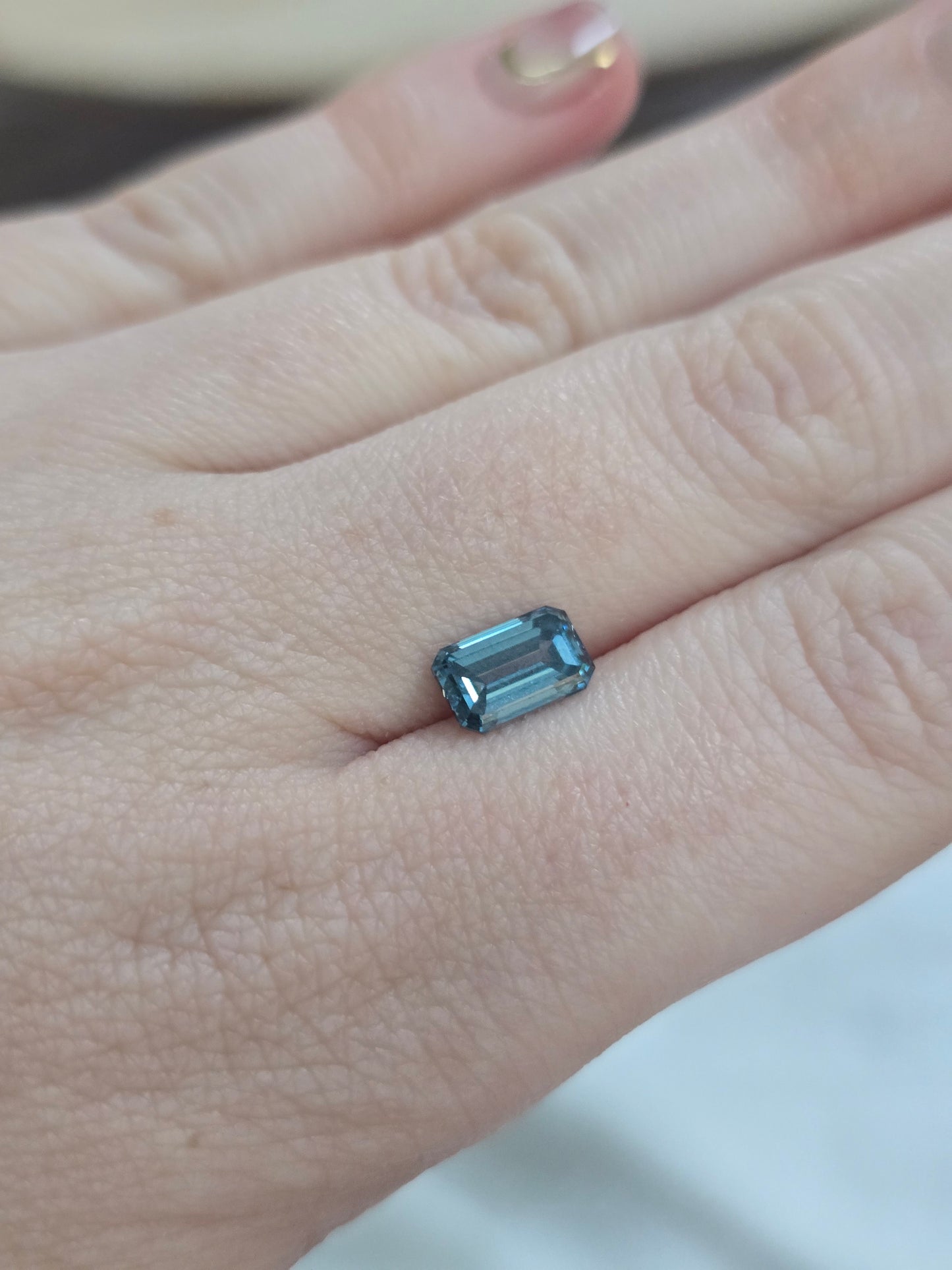 Loose Emerald Cut 1.66ct Fancy Blue Lab Diamond