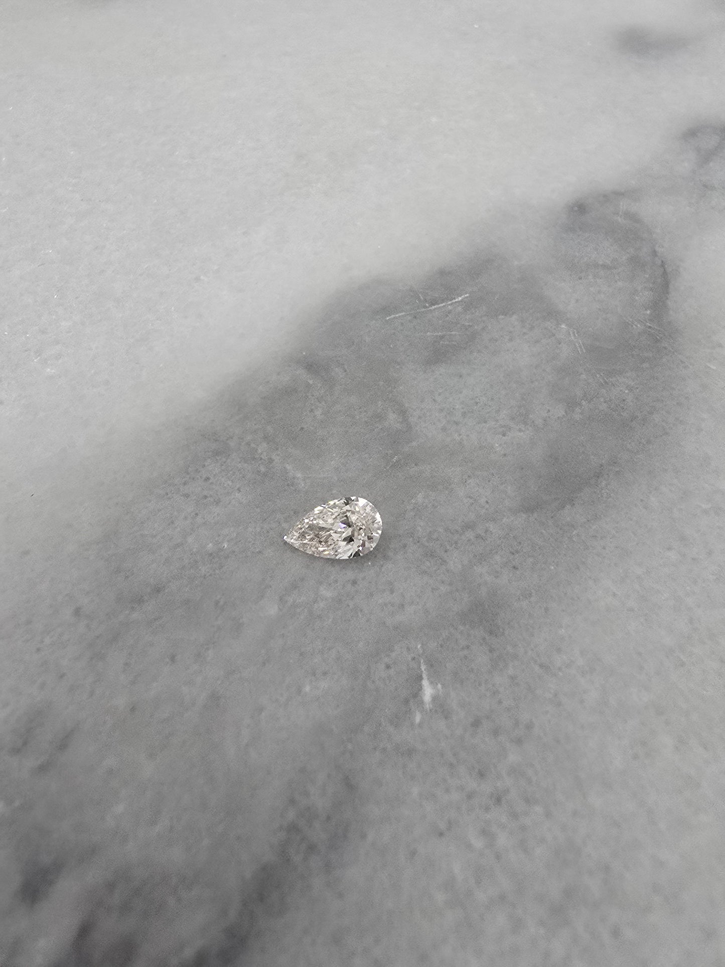 Loose 0.51ct Natural GIA Certified Pear Diamond