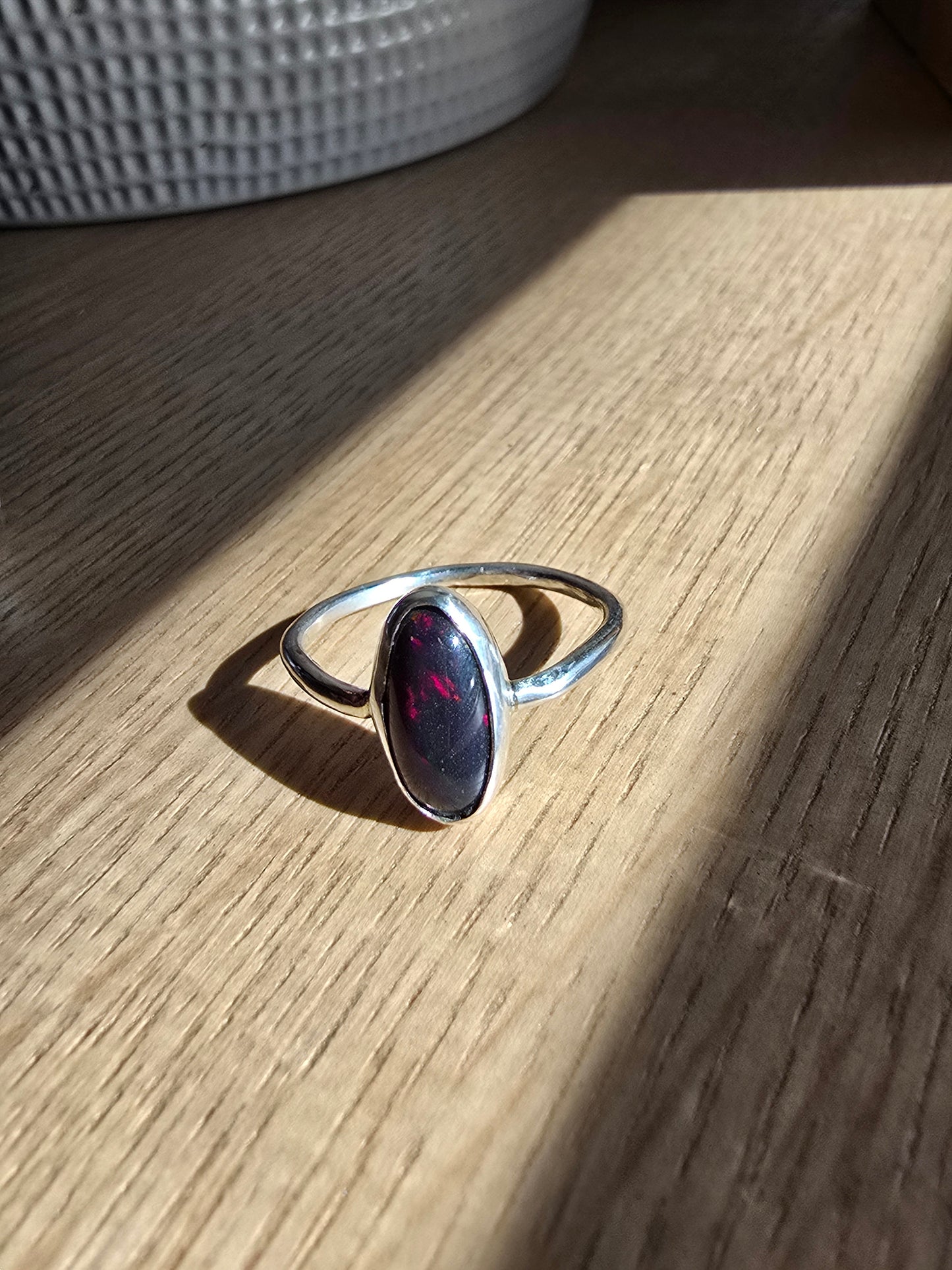 Black Opal Ring