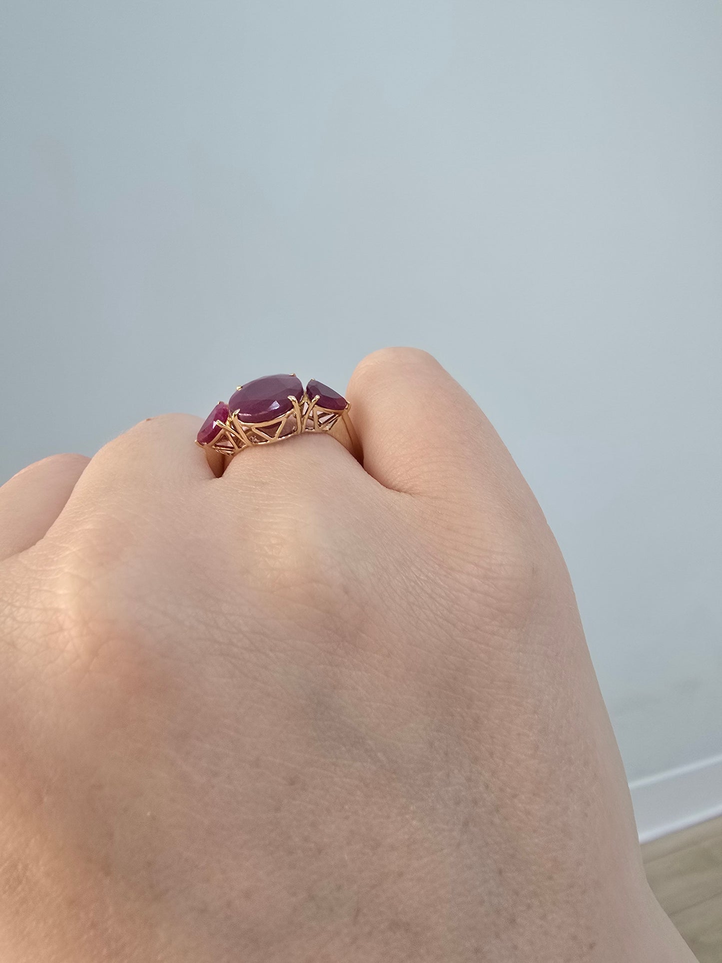 14k Yellow Gold & Ruby Ring