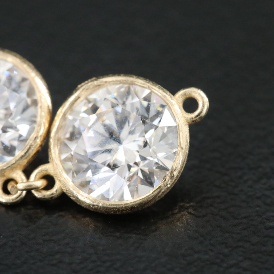 14K 2.20 CTW Round Lab Grown Diamond Components