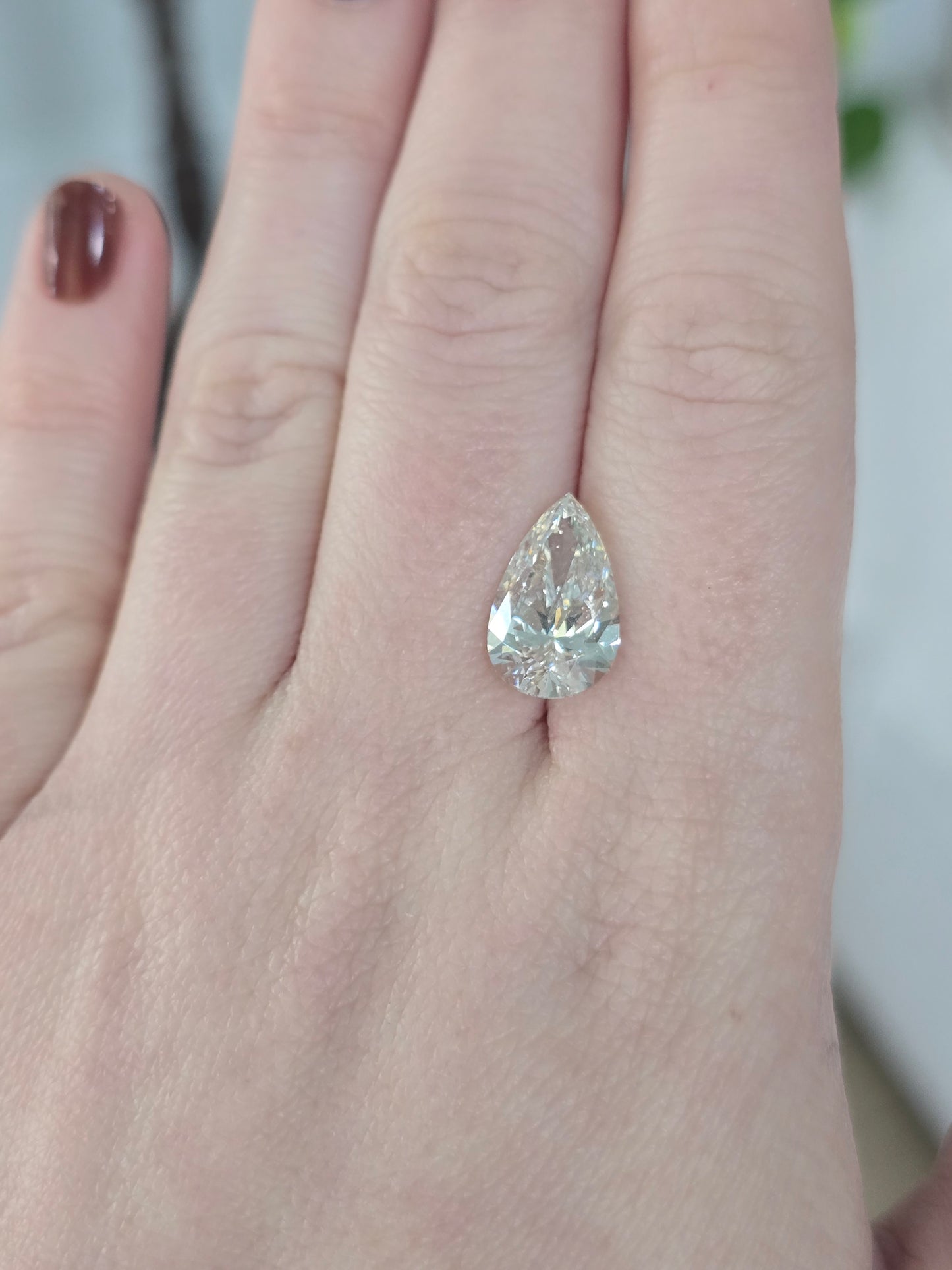 Loose 4.74ct Pear Lab Grown Diamond with IGI Report
