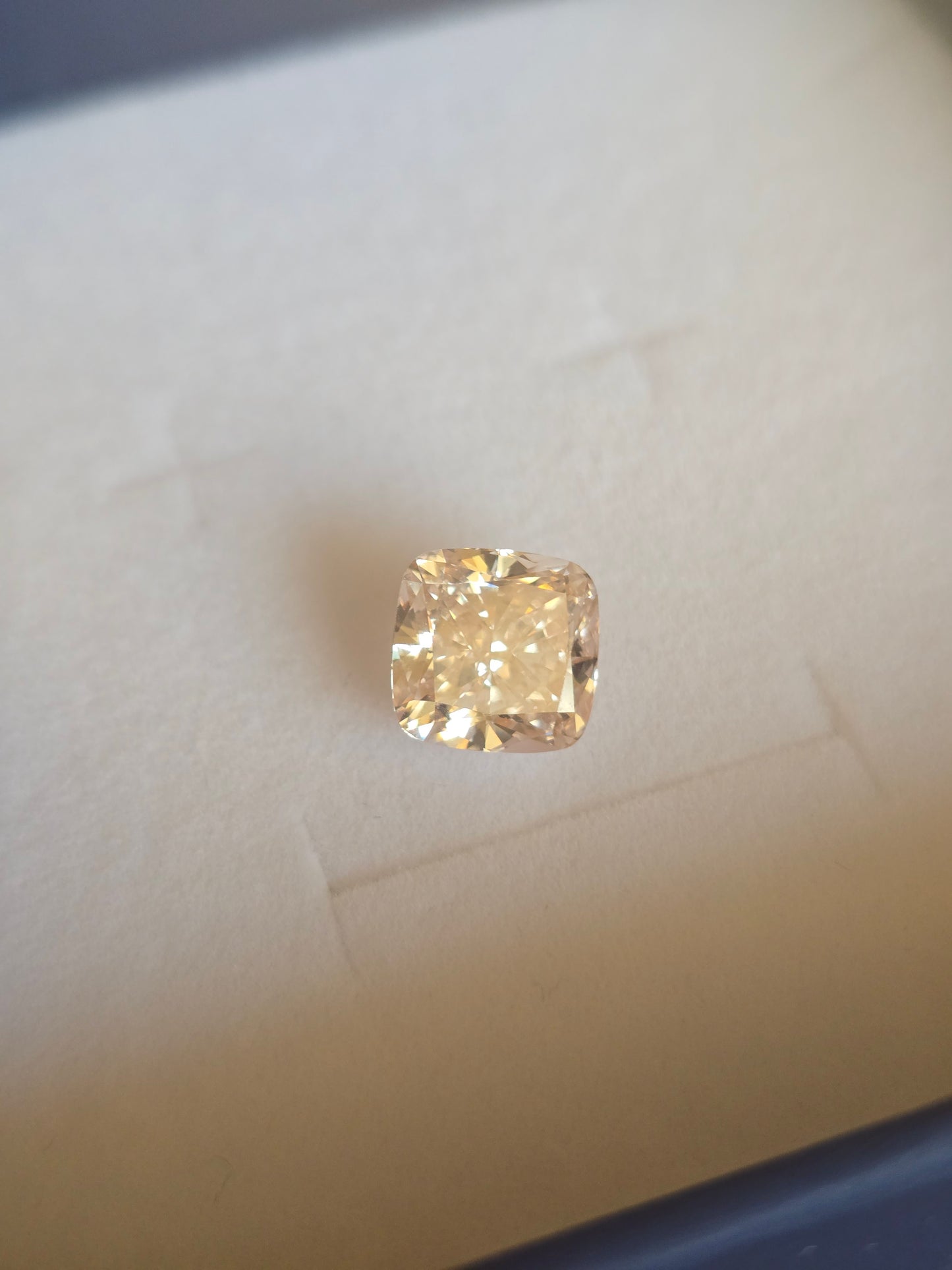 5.09ct Fancy Pink Cushion Lab Grown Diamond
