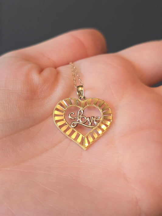 10K Heart Necklace