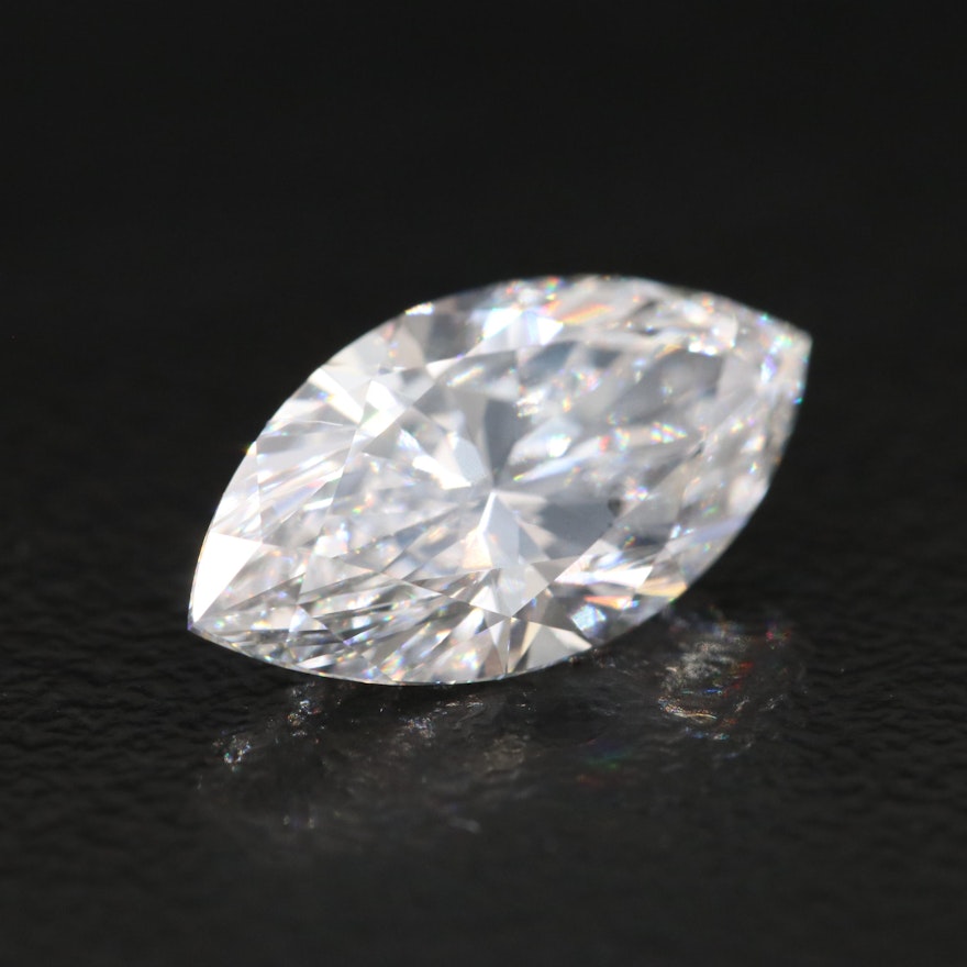 Loose 2.09 CT Marquise Lab Grown Diamond with IGI Report