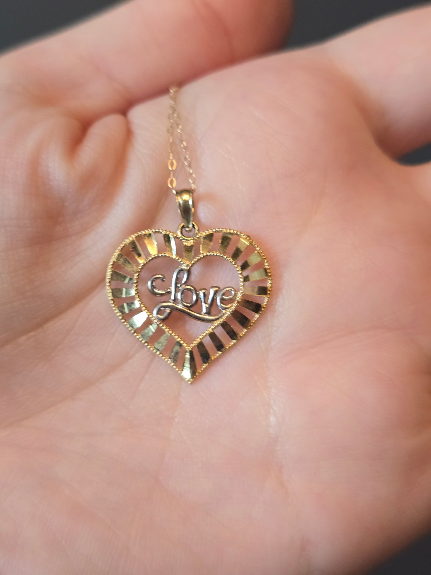10K Heart Necklace