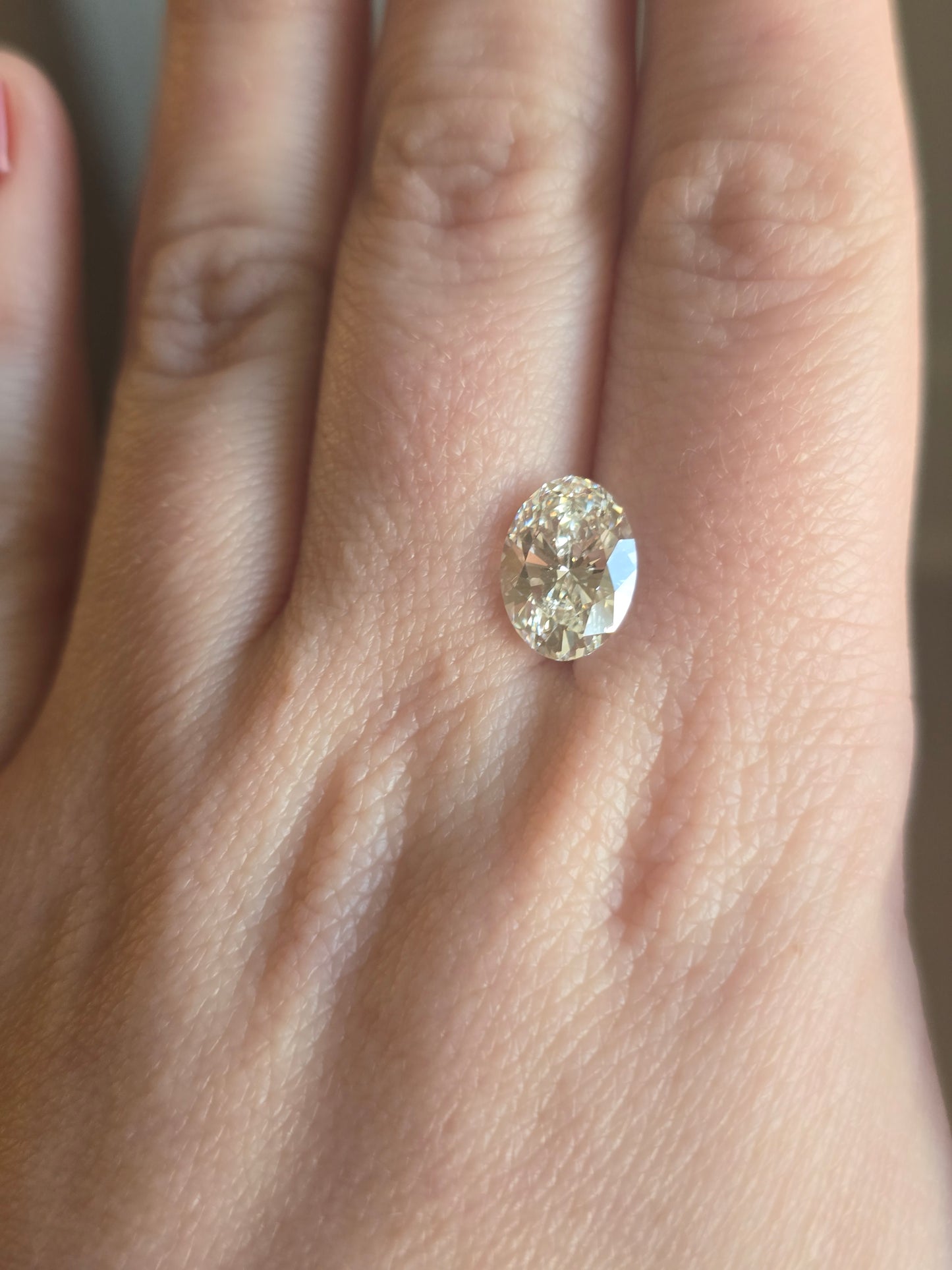 3.01ct Oval Lab Diamond with IGI Report