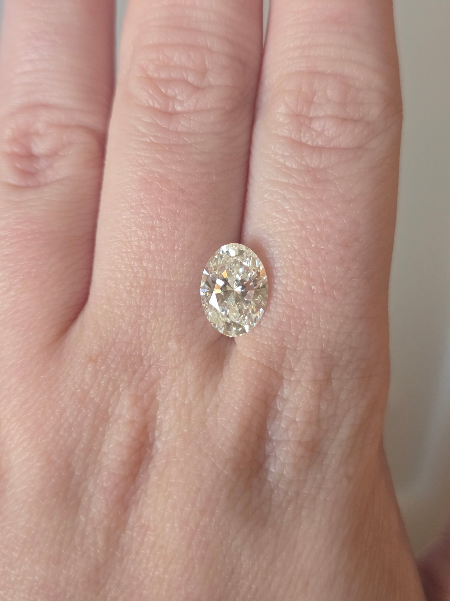 3.01ct Oval Lab Diamond with IGI Report