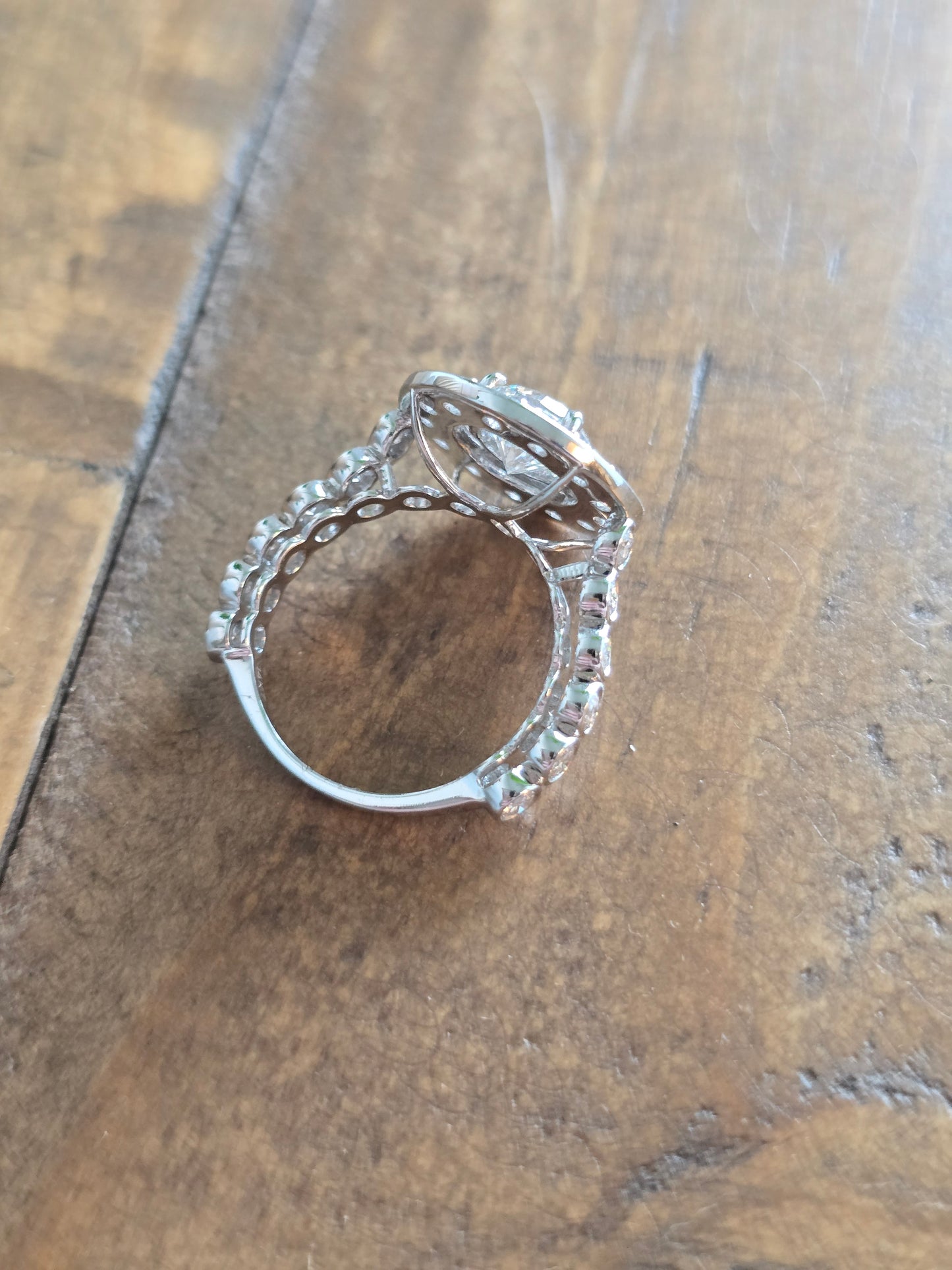 14k White Gold 2.67ct Lab Diamond Ring