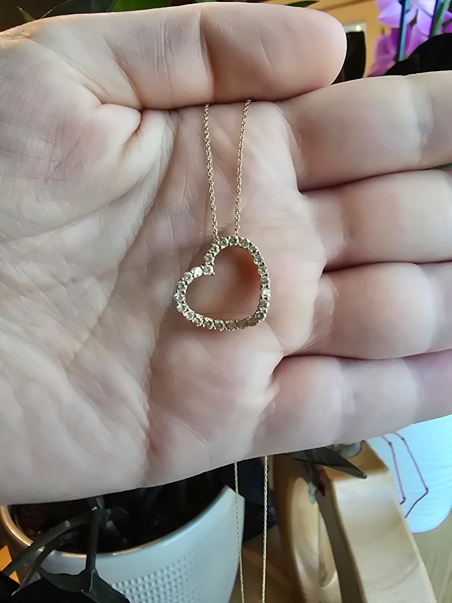 14K Yellow Gold Heart Pendant