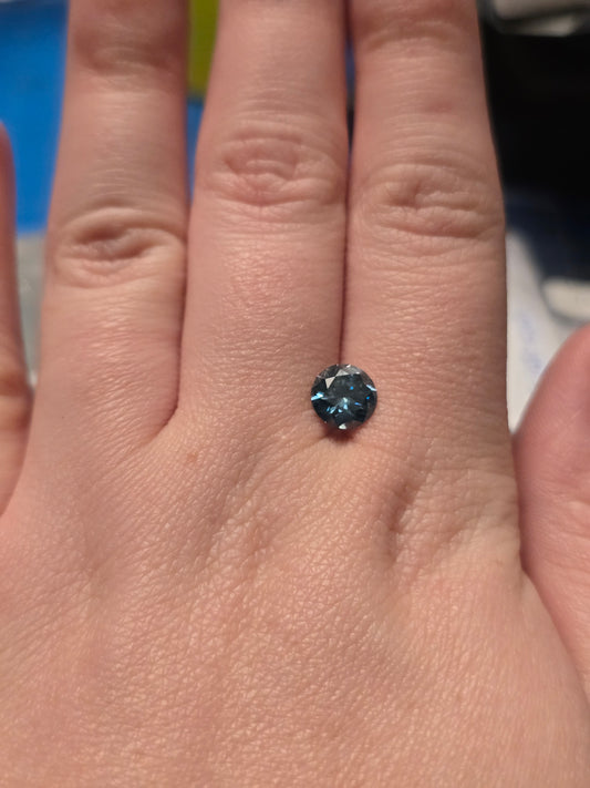 Loose Round Cut 1.53ct Fancy Blue Lab Diamond
