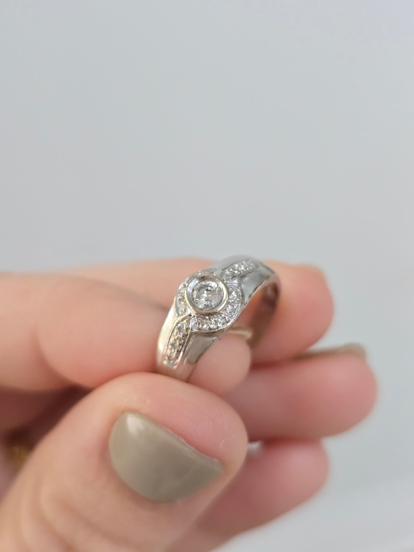 18K White Gold 0.24 CTW Diamond Ring