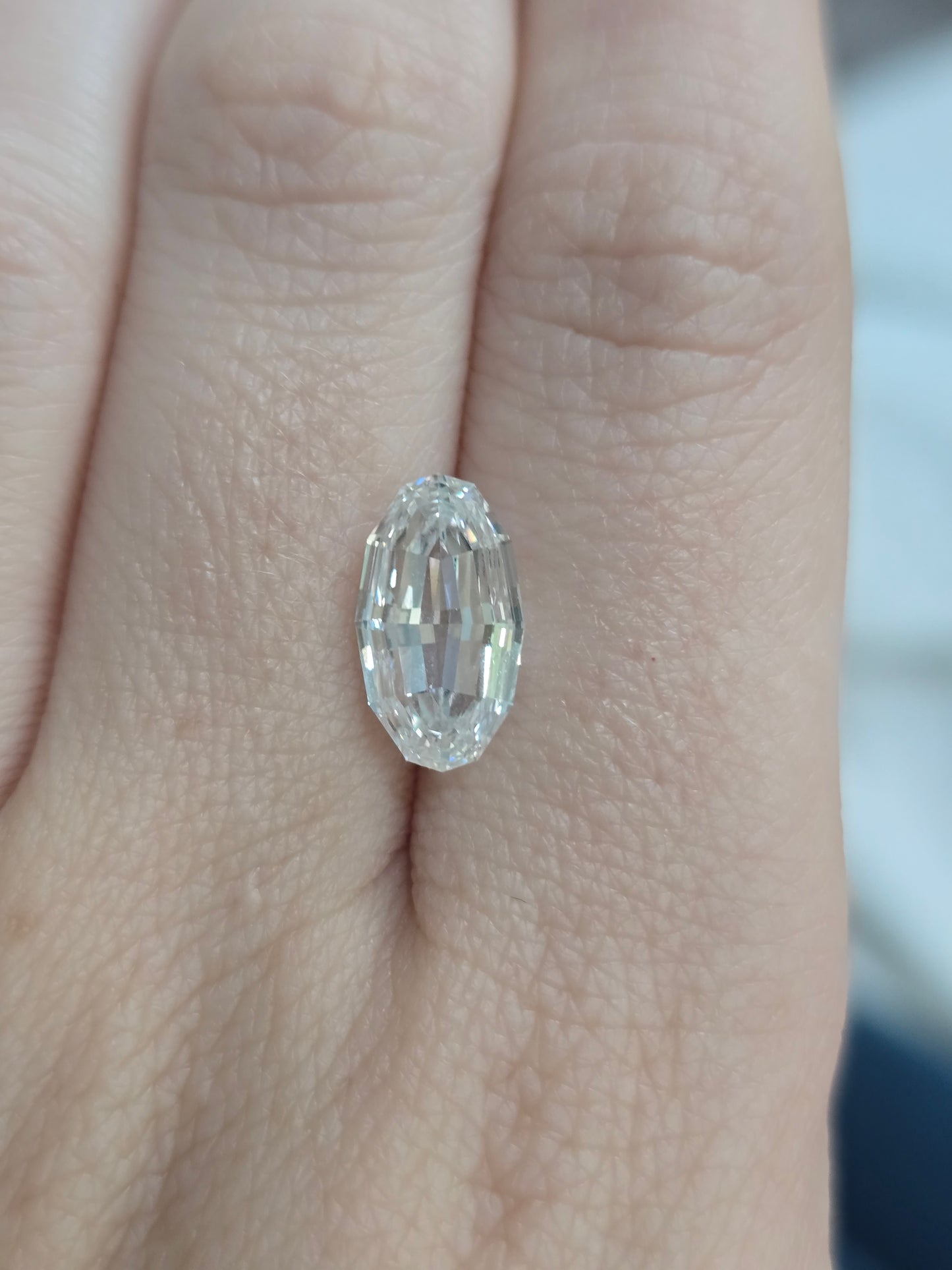 3.56ct Oval Polygon Step Cut Lab Diamond