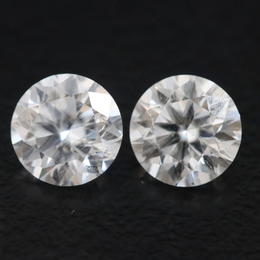 Loose Matched Pair 1.92 CTW Moissanites