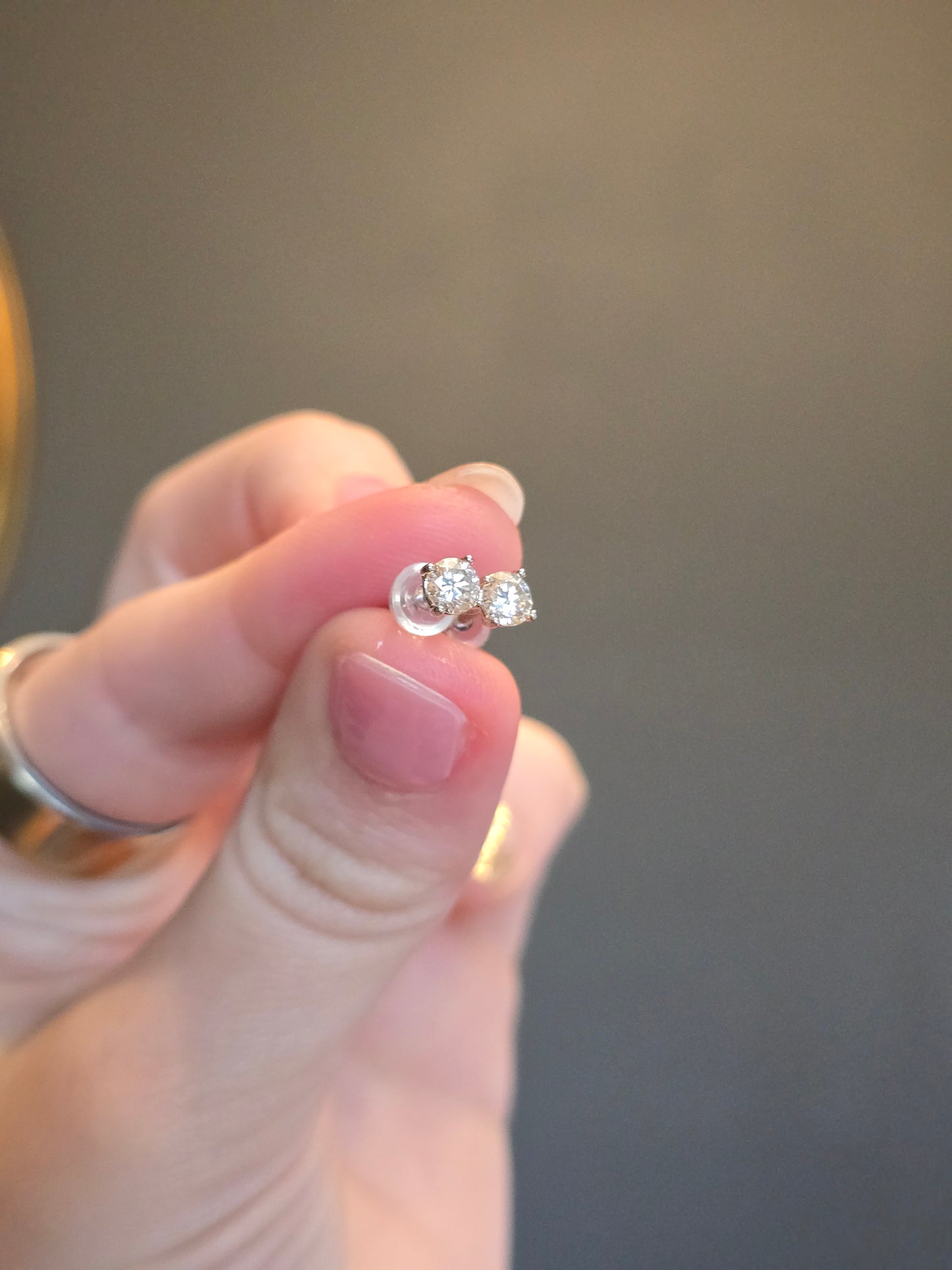 10k White Gold 0.55ct Lab Diamond Studs