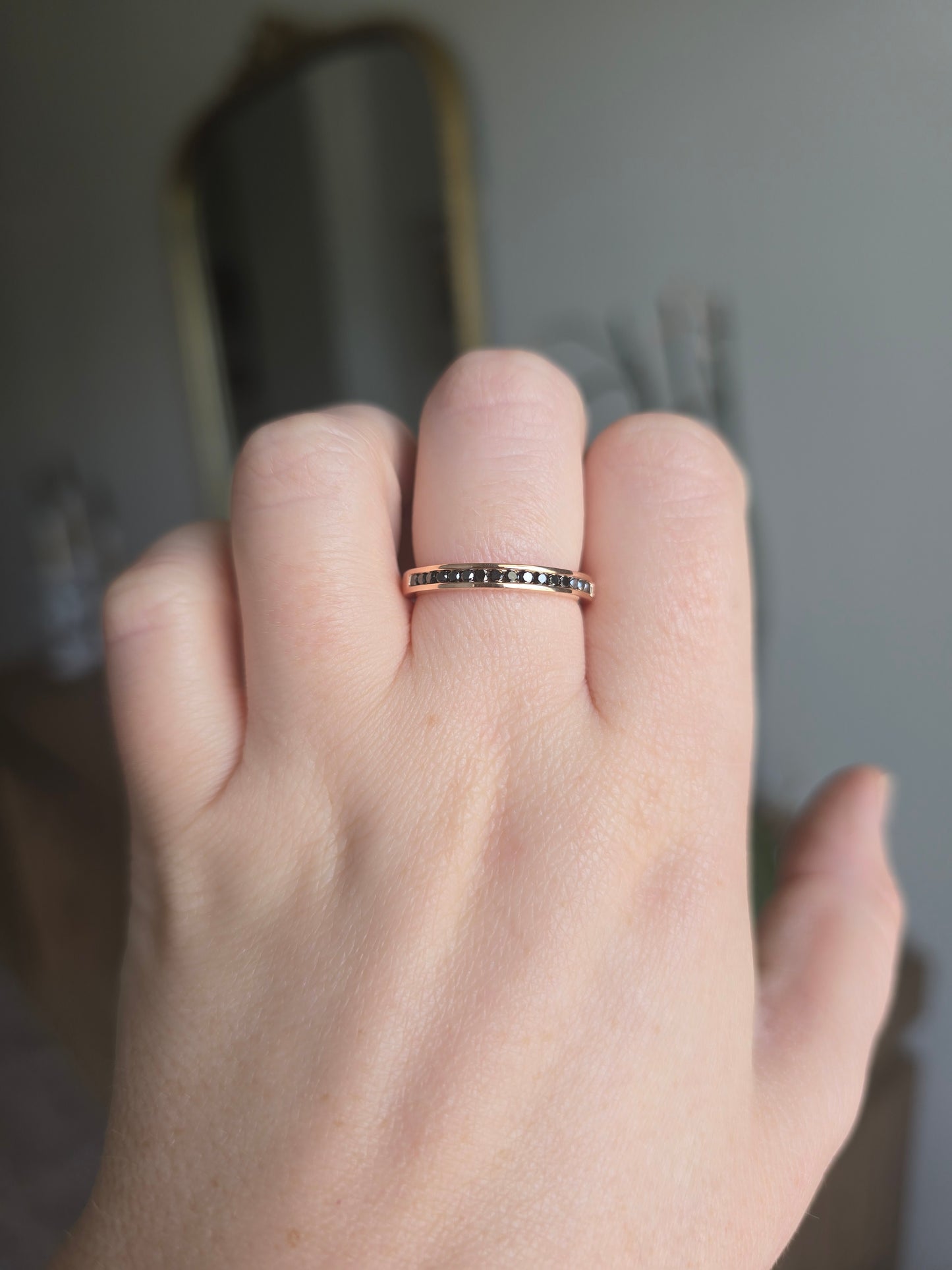 14K 0.25 CTW Fancy Color Diamond Ring in Rose Gold