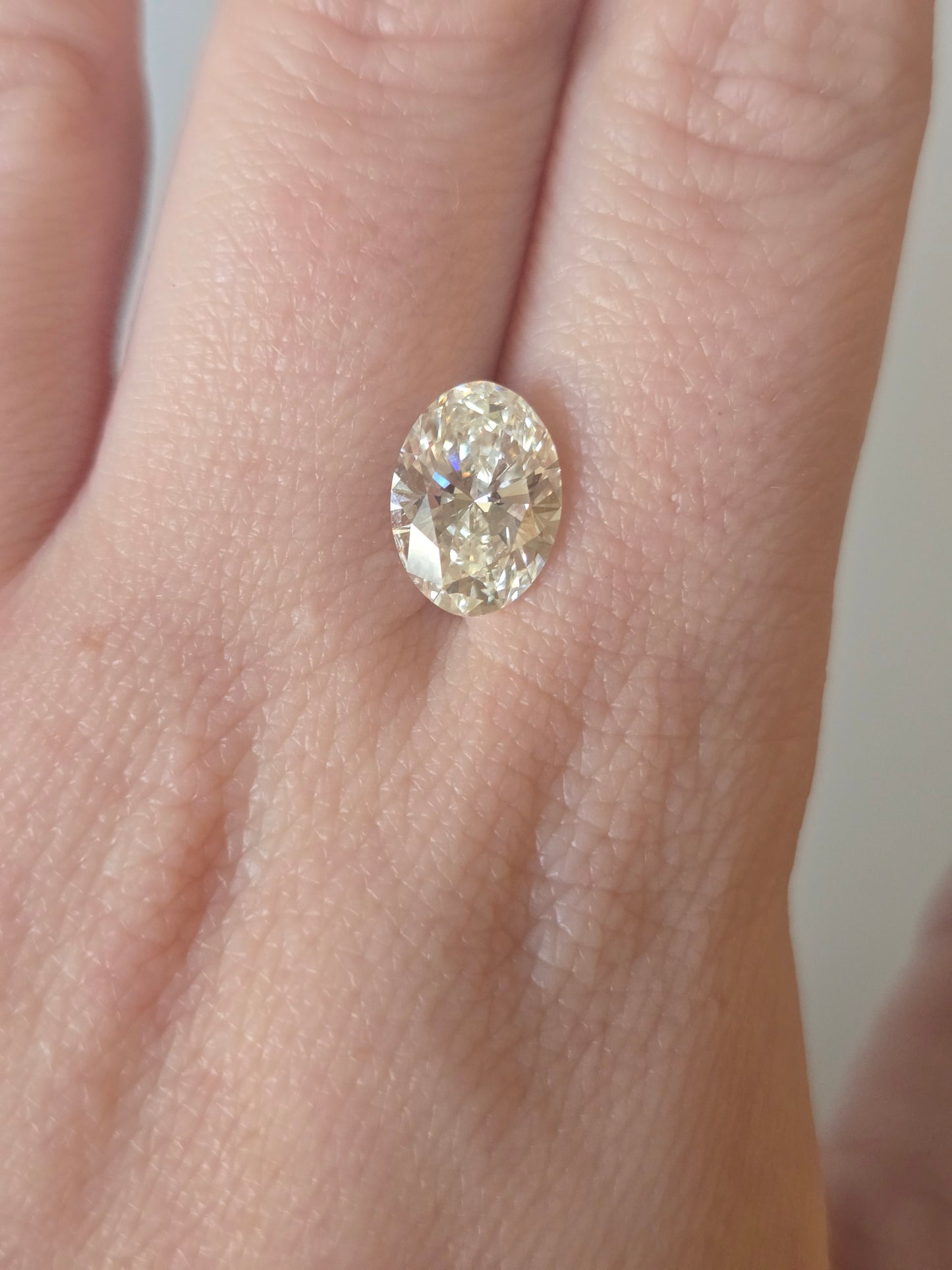 3.01ct Oval Lab Diamond with IGI Report