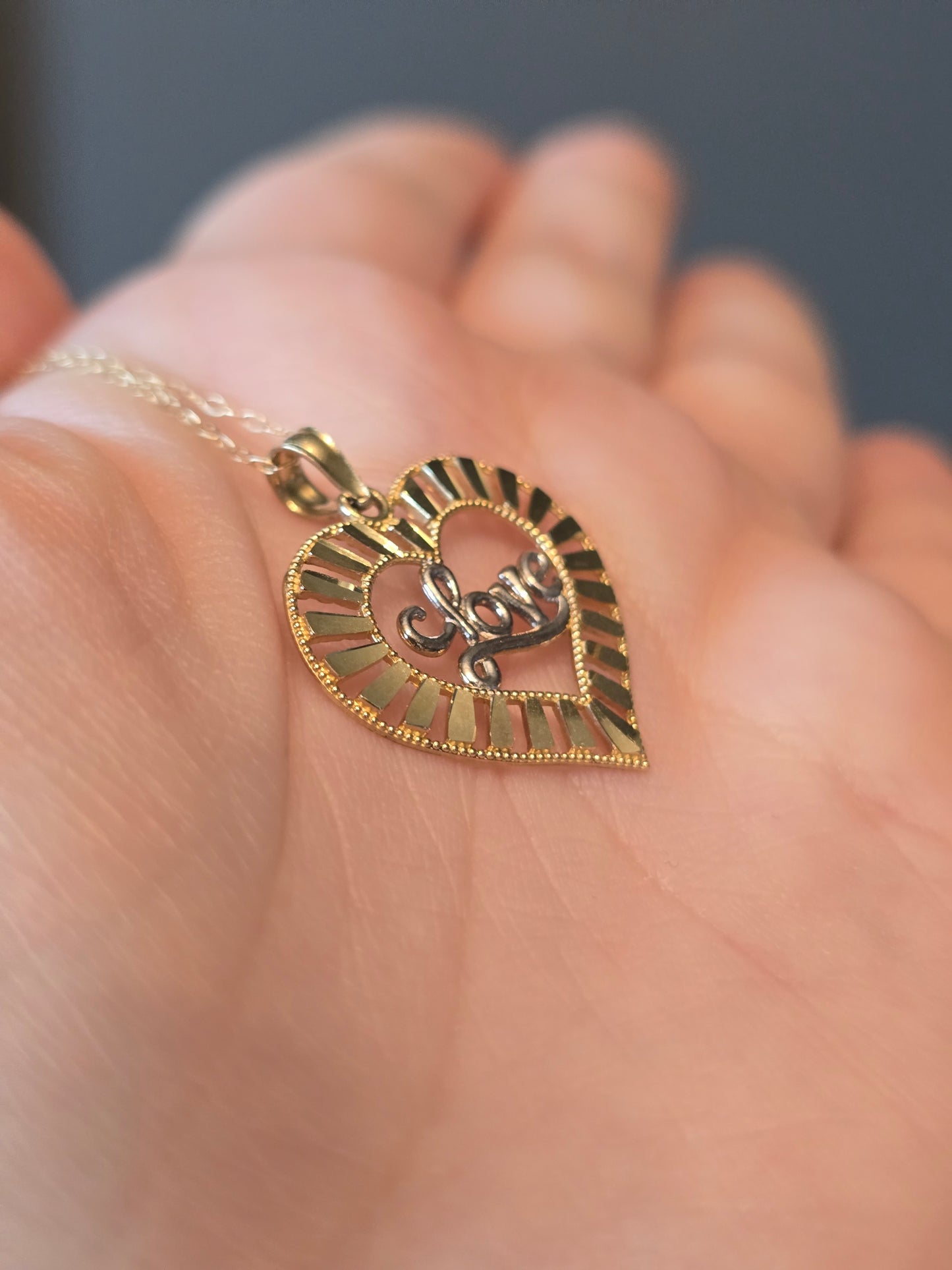 10K Heart Necklace