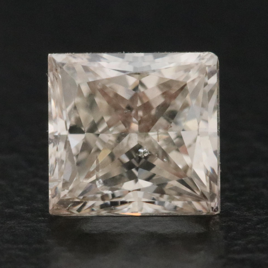 Natural 0.72 CT Square Cut Diamond