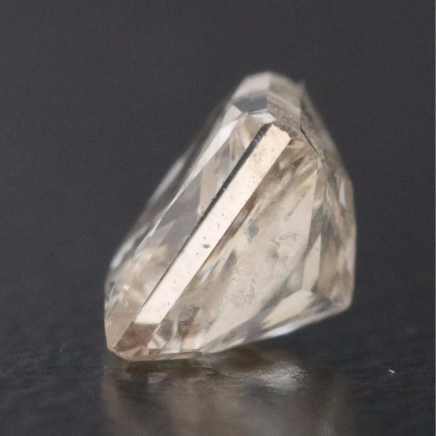 Natural 0.72 CT Square Cut Diamond