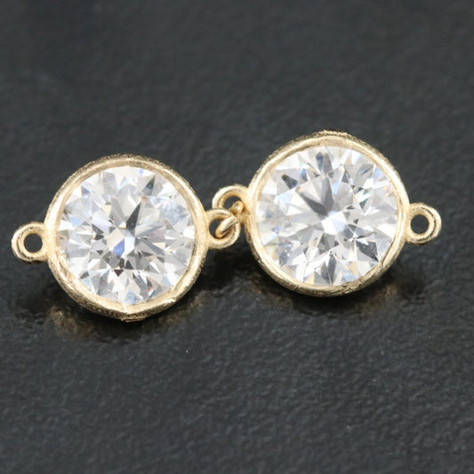14K 2.20 CTW Round Lab Grown Diamond Components