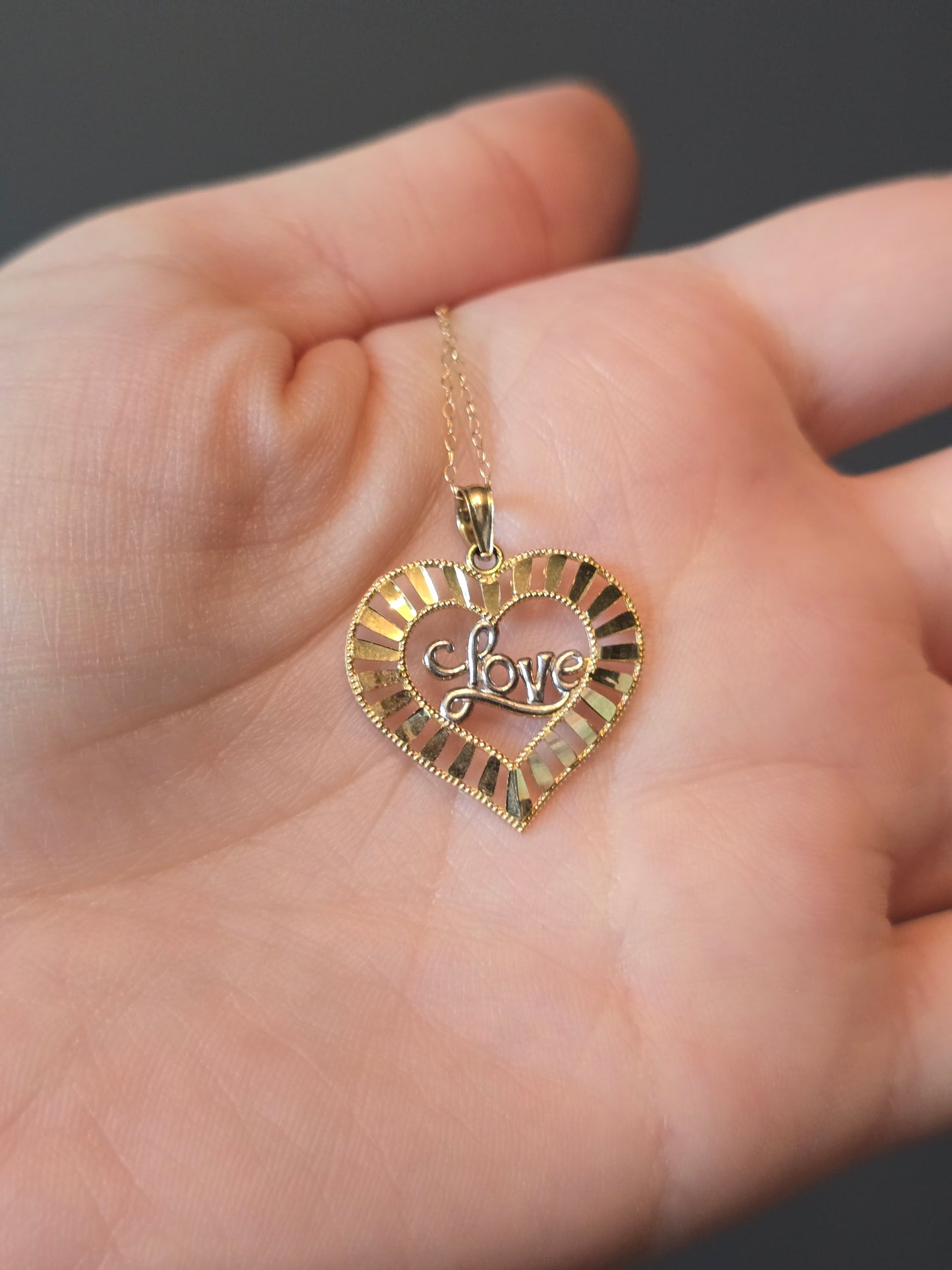10K Heart Necklace
