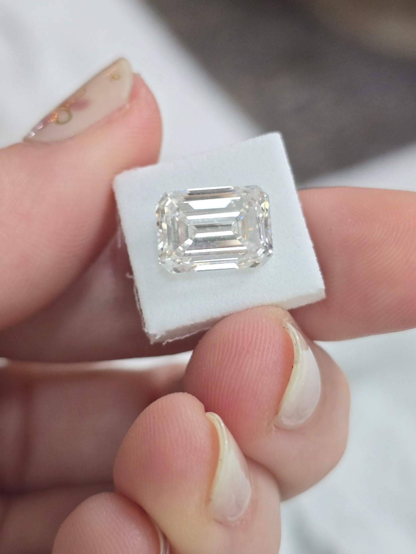 4.26ct Emerald Cut Lab Diamond
