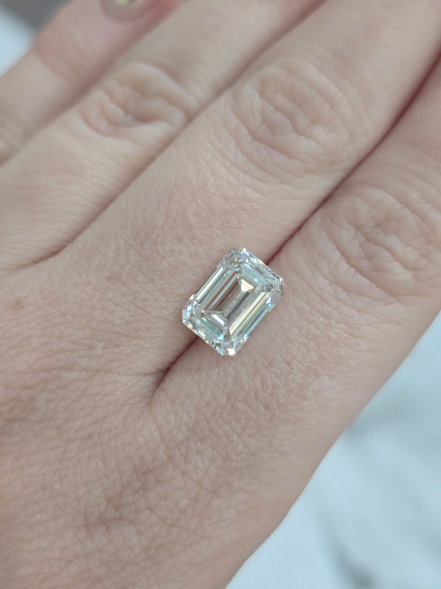 4.26ct Emerald Cut Lab Diamond