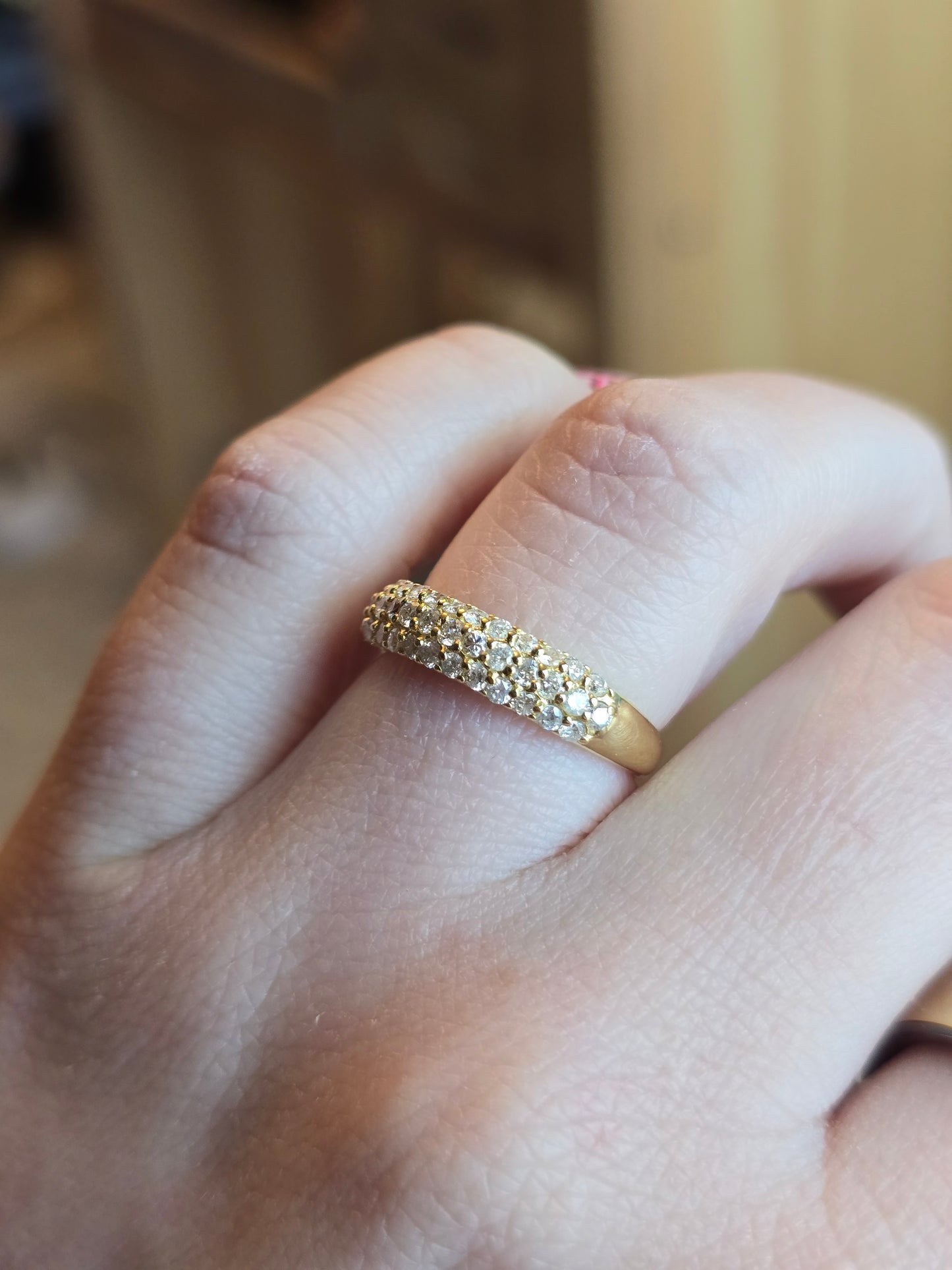 18k Yellow Gold 0.7ct Diamond Ring