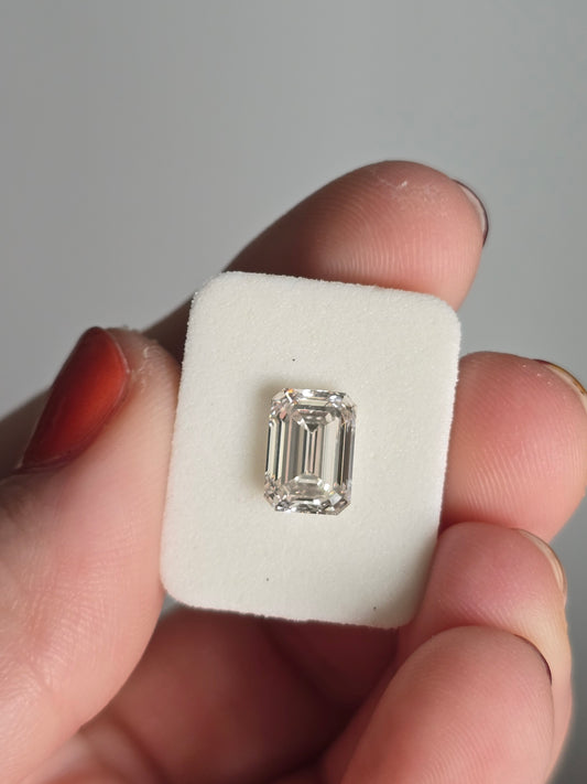 2.45ct Emerald Cut Lab Grown Diamond with IGI Report