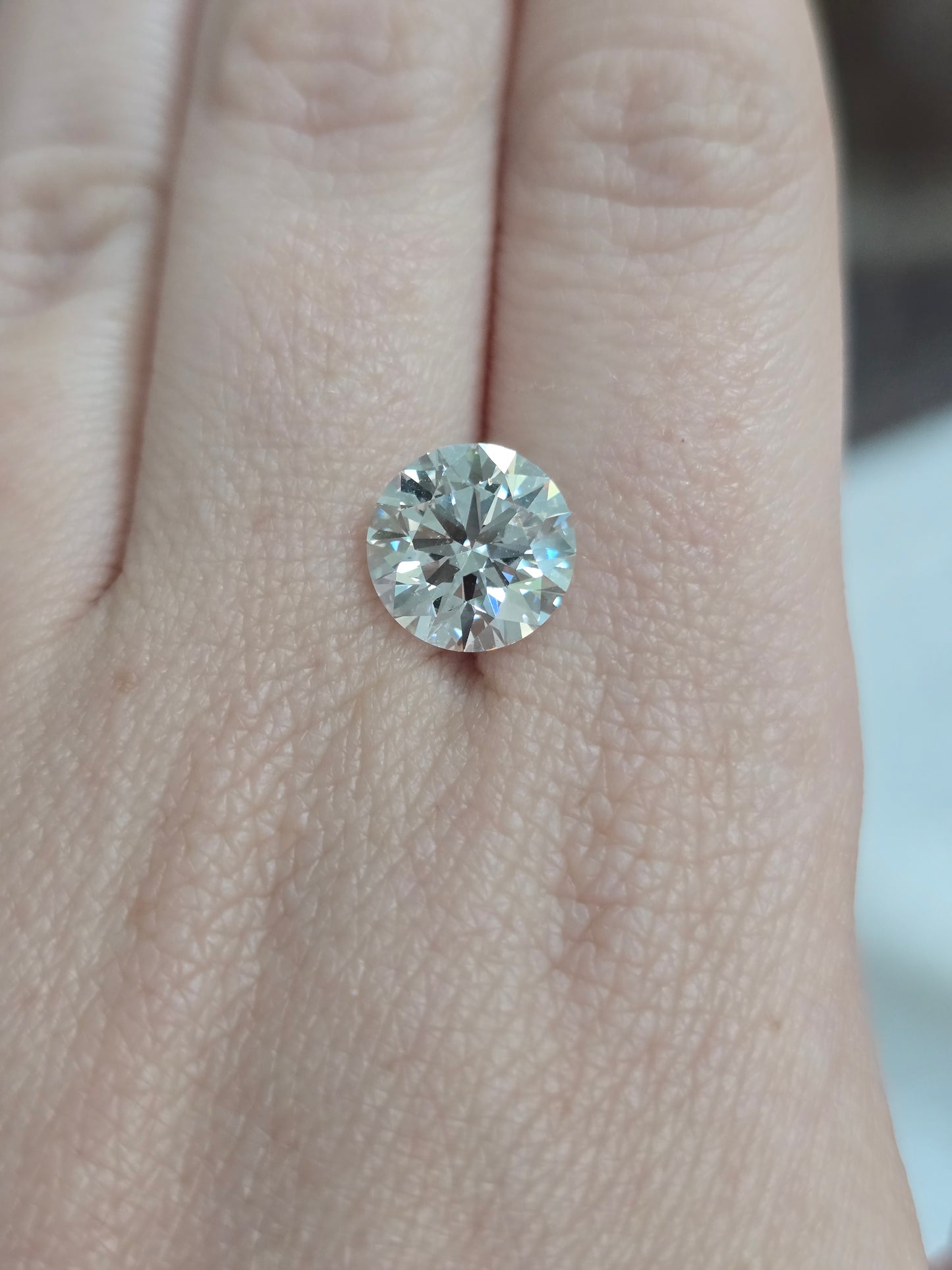 3.91ct Round Cut Lab Diamond