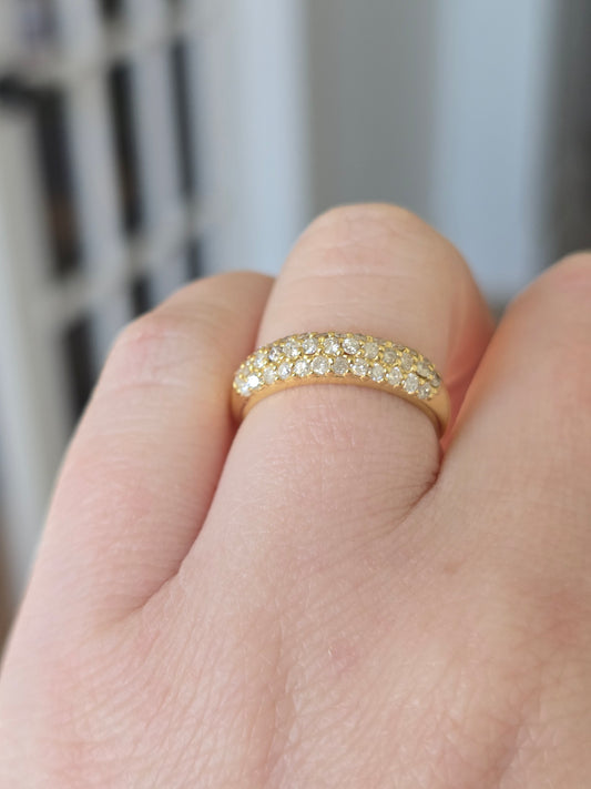 18k Yellow Gold 0.7ct Diamond Ring