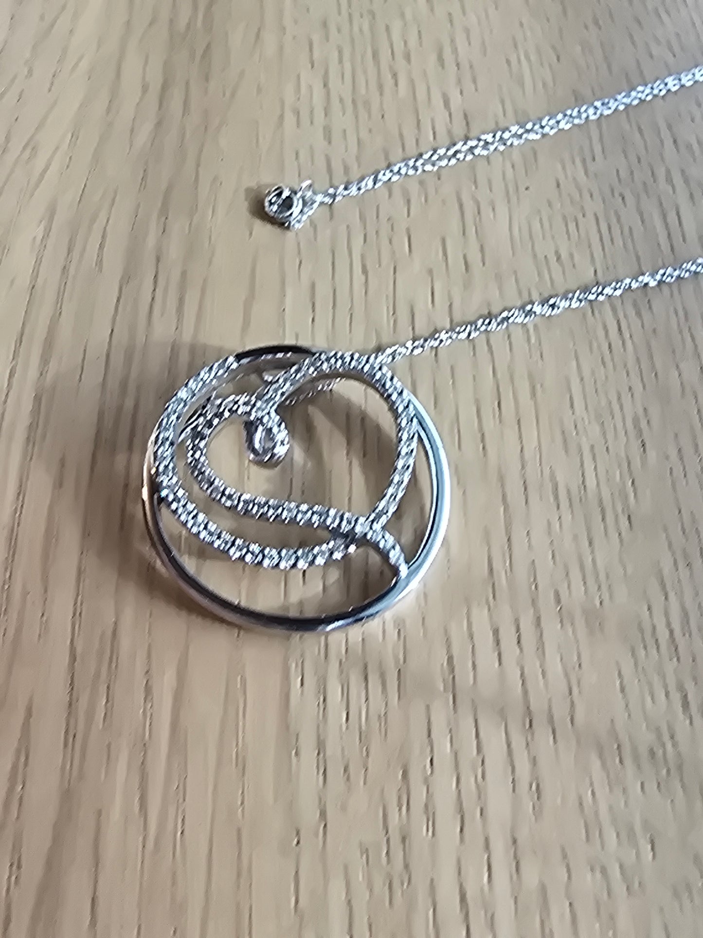 14K Diamond Heart Pendant Necklace