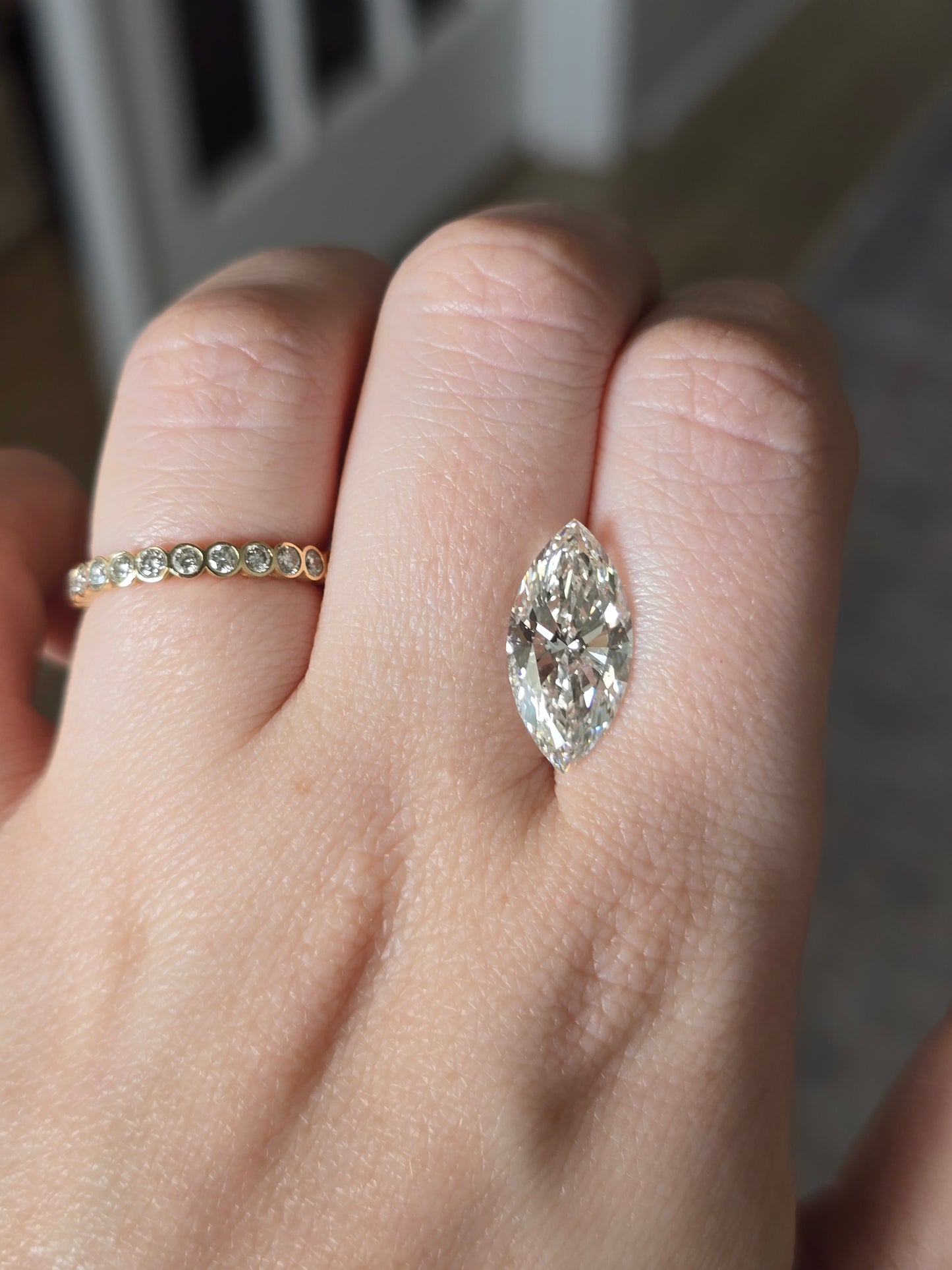 Loose 4.91 CT Marquise Lab Grown Diamond with IGI Report